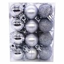 Bild 1 von Favson Weihnachtskugelständer silbrig 3 cm große Weihnachtskugeln,bruchsichere hängende Kugeln