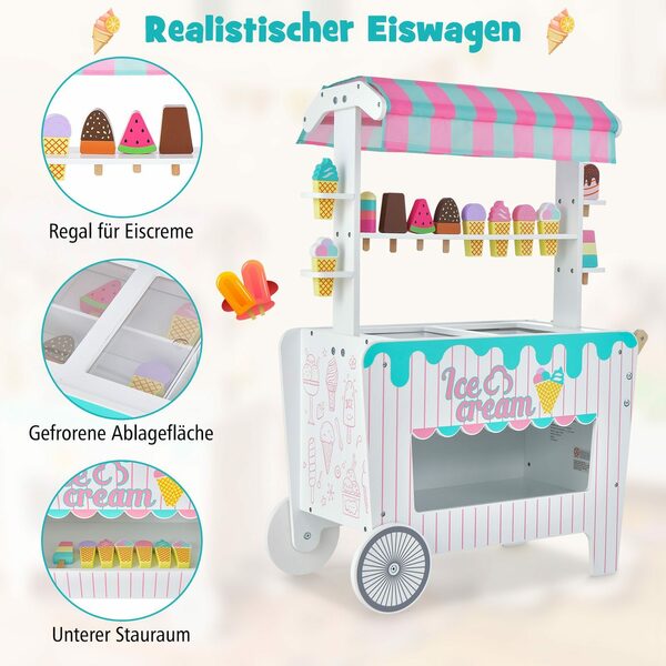 Bild 2 von COSTWAY Kaufladen, inkl. 12 Spielzeugen, ab 3 Jahre