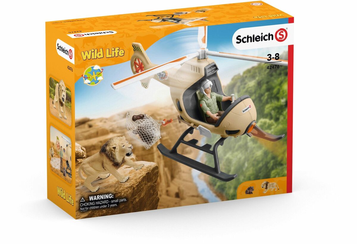 Bild 3 von Schleich® Spielwelt WILD LIFE, Helikopter Tierrettung (42476), (Set), Made in Europe