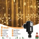 Bild 4 von Gimisgu LED-Lichterkette LED Lichterkette Sterne Lichtervorhang Weihnachten IP44 Außen 138LEDs, 138-flammig