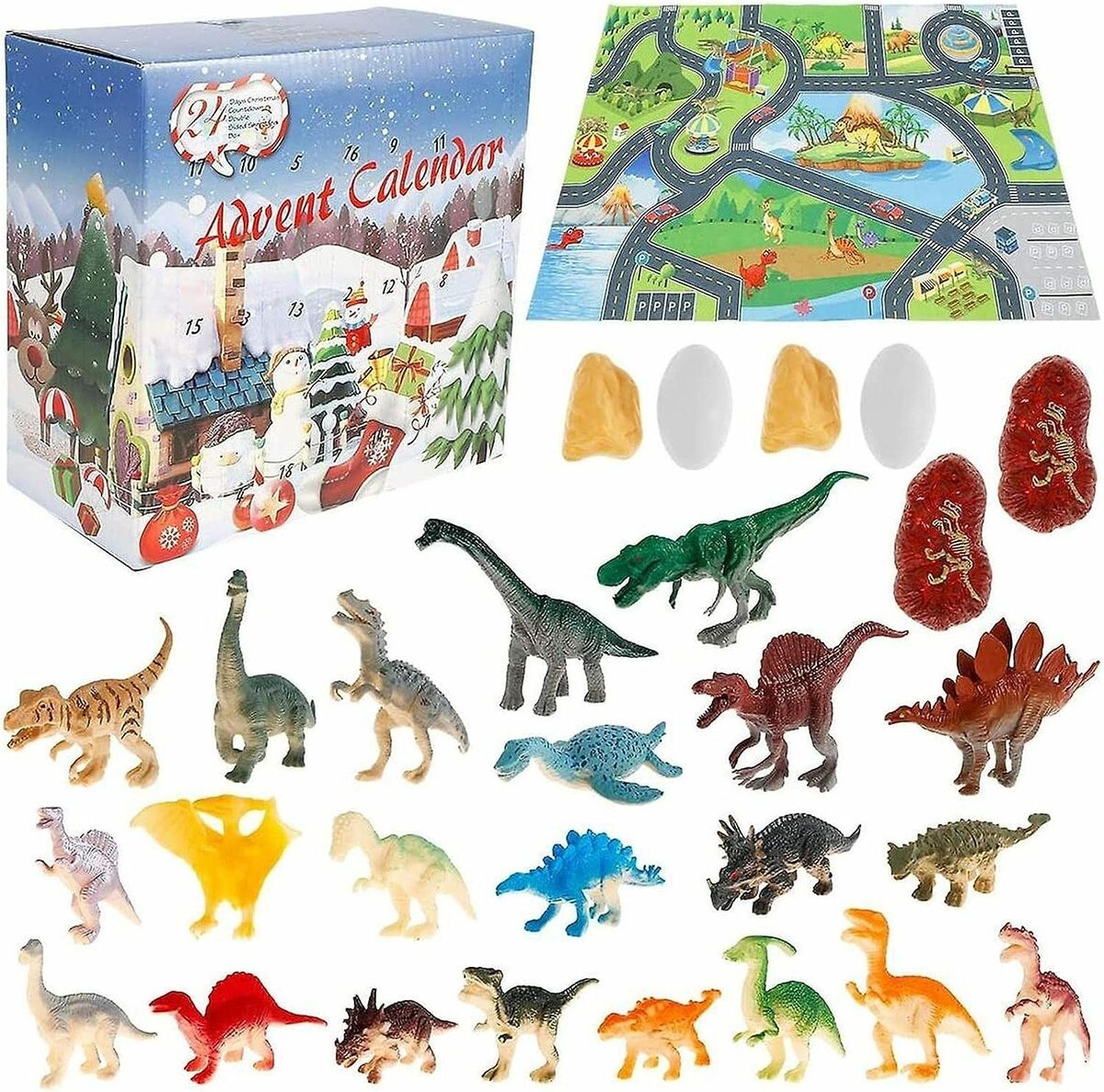 Bild 1 von autolock Adventskalender Adventskalender 24 Tage Dinosaurier Countdown Kalender Sammlungsset (24-tlg)