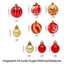 Bild 2 von Favson Dekohänger 44Stück Weihnachtskugel Ornamente,für Weihnachten und Party Dekoration