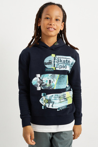 C&A Skateboard-Hoodie, Blau, Größe: 122-128