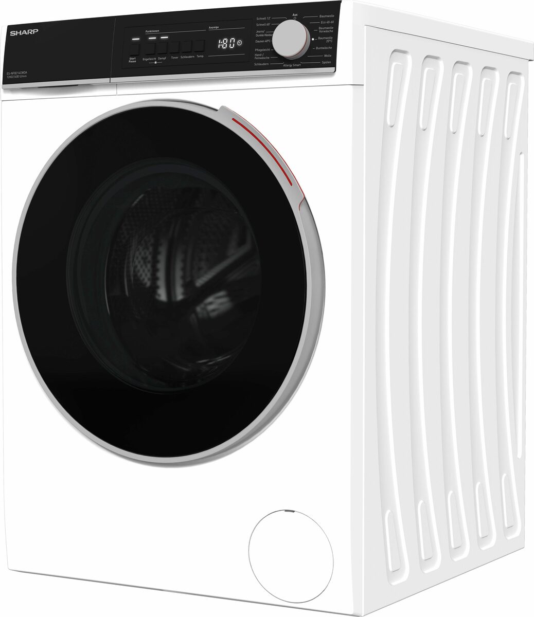 Bild 2 von Sharp Waschmaschine ES-NFB214CWDA-DE, 12 kg, 1400 U/min
