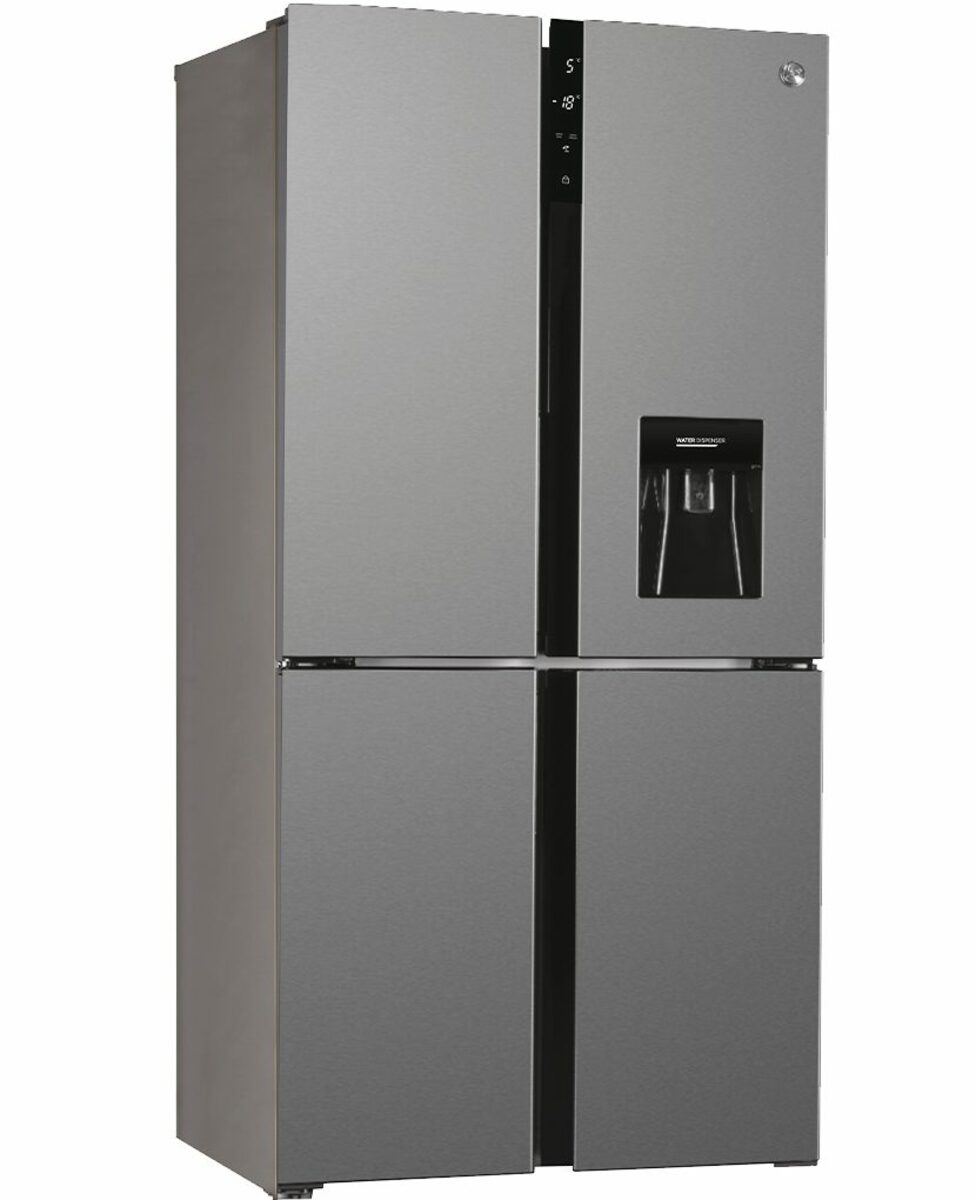 Bild 1 von Hoover Kühl-/Gefrierkombination Inox HSC818EXWD, 183 cm hoch, 83,6 cm breit, Super Cooling und Super Freezing