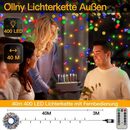 Bild 2 von Diyarts LED-Lichterkette, 400-flammig, Timer 8 Modi & Sicherheitszertifizierung für Innen- & Außendekoration