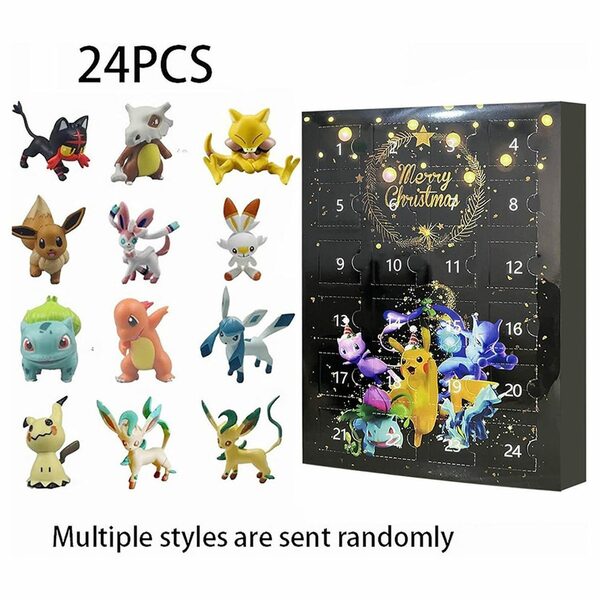 Bild 2 von Blisstar Adventskalender Adventskalender Weihnachts-Adventskalender,2023 New 24 PCS Pokemon Set