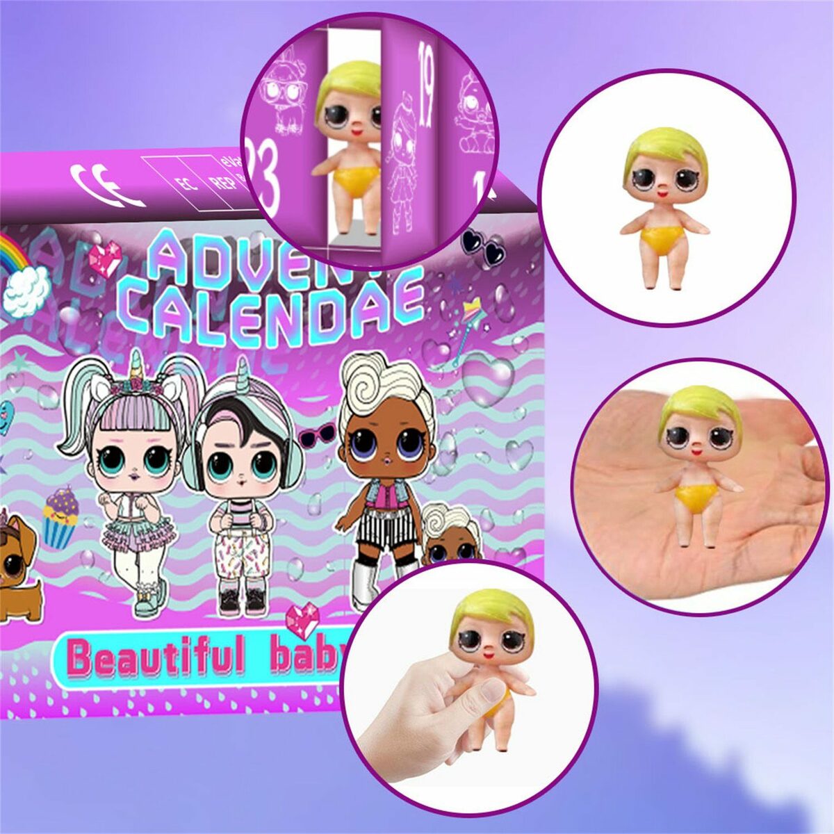 Bild 4 von Inshow Adventskalender Weihnachts-Adventskalender,2023 New 24 PCS Geburtstag Set