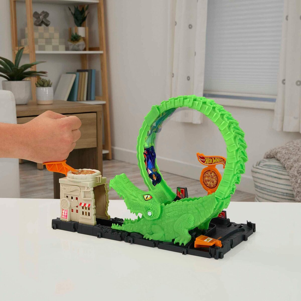Bild 2 von Hot Wheels Spiel-Gebäude City Nemesis Gator Pizza Shop