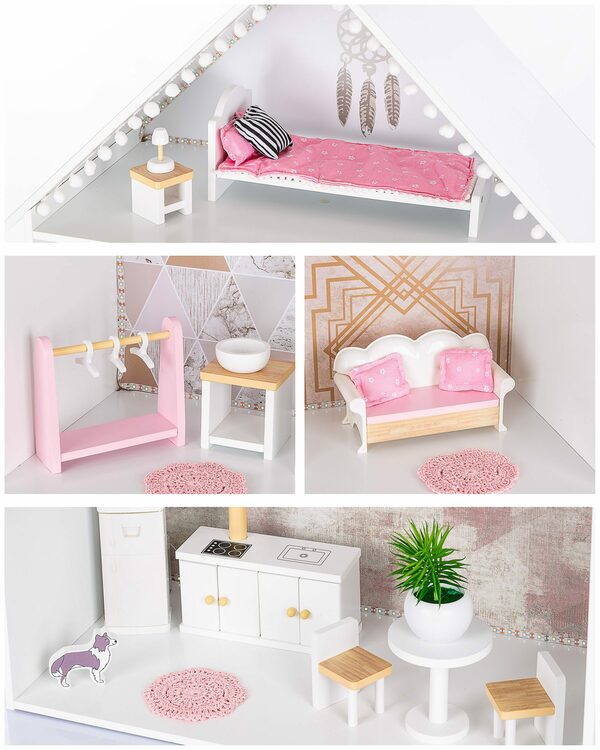 Bild 3 von Kinderplay Dolls & Strollers Puppenhaus