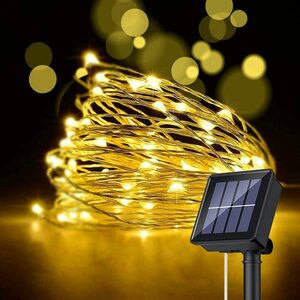 Oneid LED-Lichterkette Solar Lichterkette Aussen, 10M/20M Kupferdraht Lichterkette