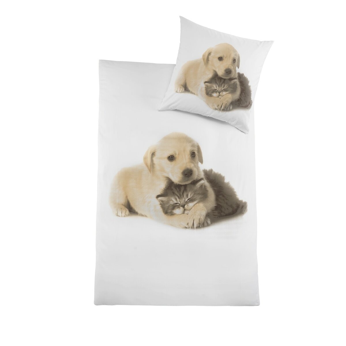 Bild 1 von HTI-Living Mikrofaser Bettwäsche 2 teilig 80 x 80 / 135 x 200 Fotodruck