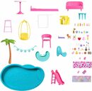 Bild 3 von Barbie Puppenhaus Traumvilla, mit 3 Etagen, Licht- und Soundeffekt, Wendelrutsche, Balkon und Pool