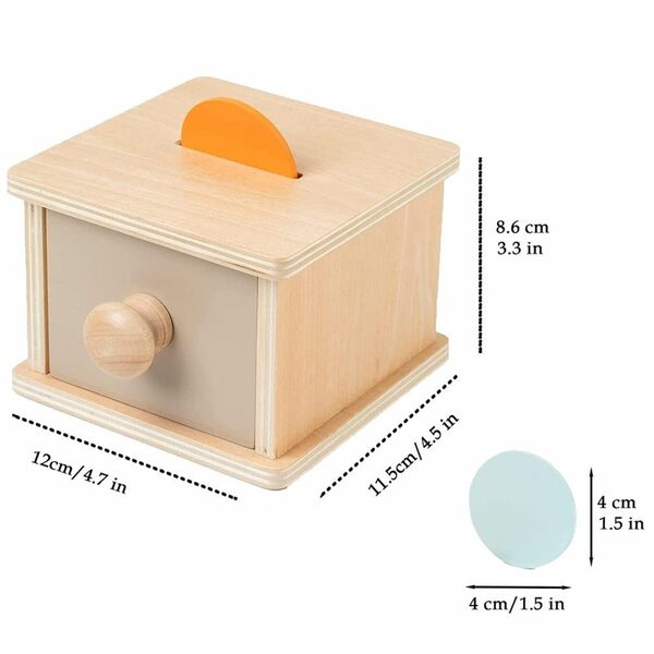 Bild 2 von GelldG Lernspielzeug Montessori Münzkasten Holz Hand Auge Koordination Lernspielzeug