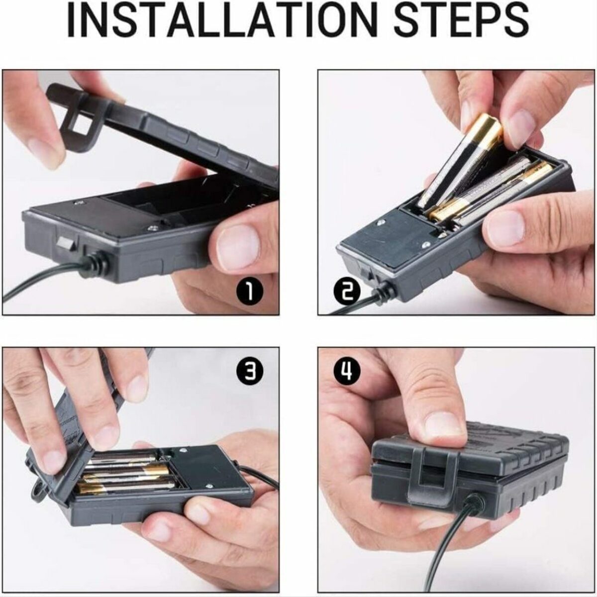 Bild 4 von Elegear LED-Lichterkette 40M 300 LEDs Lichterkette Batterie Timer, 8 Modi, 300-flammig, Weihnachtsdeko mit Timer für Weihanchtsbaum