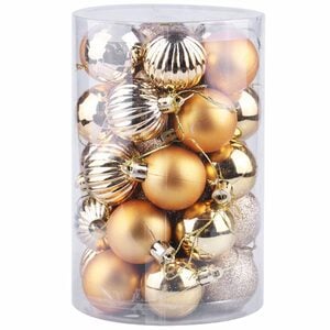 ZmdecQna Weihnachtsbaumkugel Christbaumkugeln Kunststoff matt glänzend Christbaumschmuck