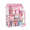 Bild 2 von EXTSUD Spielturm-Spielzeugset Puppenhaus-Set aus Holz, Möbel und Accessoires, Traumhaus-Spielset,3+, Mit Möbeln und Accessoires, Dream House Spielset, 3+