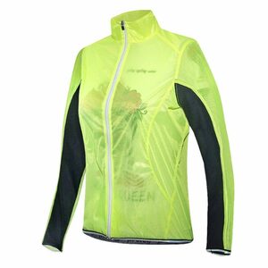 prolog cycling wear Regenjacke Regenjacke Fahrradjacke Damen „ Race fit Zero Wind & Ware Yellow“ wasserdicht, atmungsaktiv, elastisch, schmal geschnitten