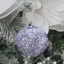 Bild 3 von Favson Weihnachtskugelständer silbrig 3 cm große Weihnachtskugeln,bruchsichere hängende Kugeln