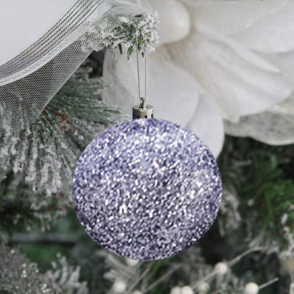 Bild 3 von Favson Weihnachtskugelständer silbrig 3 cm große Weihnachtskugeln,bruchsichere hängende Kugeln