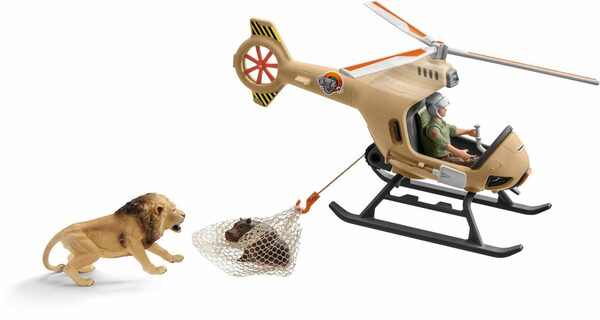 Bild 2 von Schleich® Spielwelt WILD LIFE, Helikopter Tierrettung (42476), (Set), Made in Europe