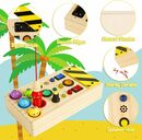 Bild 4 von autolock Lernspielzeug Montessori Spielzeug,Busy Board mit LED Lichtschalter, Activity Board Holzspielzeug,Sensorik Spielzeug für Kleinkinder
