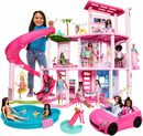 Bild 3 von Barbie Puppenhaus Traumvilla, mit 3 Etagen, Licht- und Soundeffekt, Wendelrutsche, Balkon und Pool
