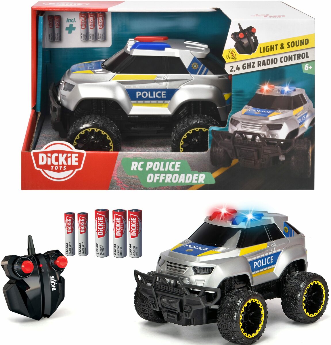 Bild 1 von Dickie Toys RC-Monstertruck Police Offroader RC; 2,4 GHz, mit Licht und Sound