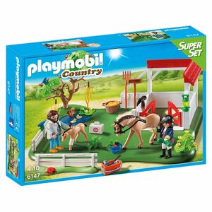 PLAYMOBIL® 6147 - Country - Spielset, Koppel mit Pferdebox