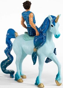 Schleich® Spielfigur BAYALA®, Aryon auf Einhorn (70718)