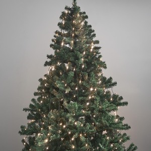 Star Trading LED Weihnachtsbaumbeleuchtung Crispy Ice White zum Überwerfen 2 m, Lichter-Kette dunkelgrün für innen und außen, 360 LEDs warmweiß, IP44