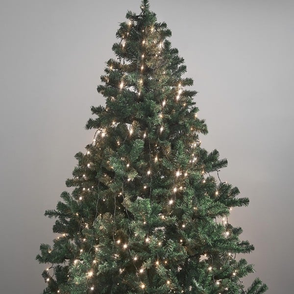 Bild 1 von Star Trading LED Weihnachtsbaumbeleuchtung Crispy Ice White zum Überwerfen 2 m, Lichter-Kette dunkelgrün für innen und außen, 360 LEDs warmweiß, IP44