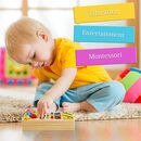 Bild 2 von autolock Lernspielzeug Montessori Spielzeug,Busy Board mit LED Lichtschalter, Activity Board Holzspielzeug,Sensorik Spielzeug für Kleinkinder