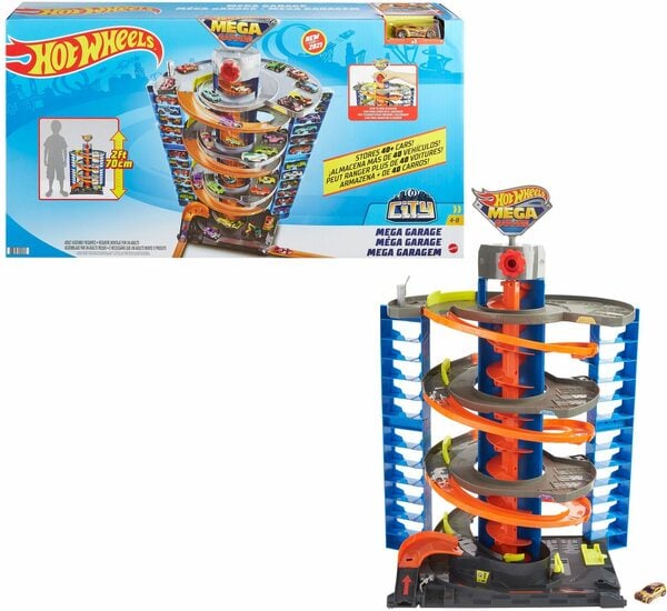 Bild 1 von Hot Wheels Spiel-Parkgarage City Parkgarage Spielset, inkl. 1 Spielzeugauto und Zubehör