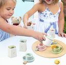 Bild 4 von Hikeren Lernspielzeug Teeservice Kinder Holz,20 Stück Tee Servier Party Spielzeug Set
