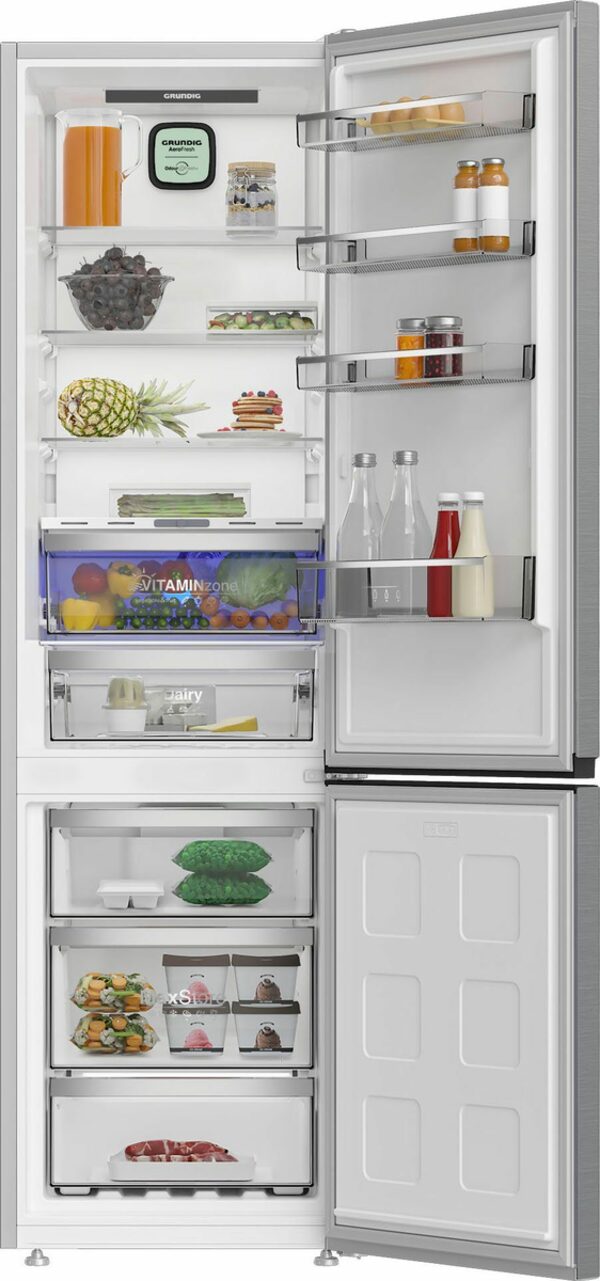 Bild 4 von Grundig Kühl-/Gefrierkombination GKPN 66930 LXP 7282346902, 203,5 cm hoch, 59,5 cm breit