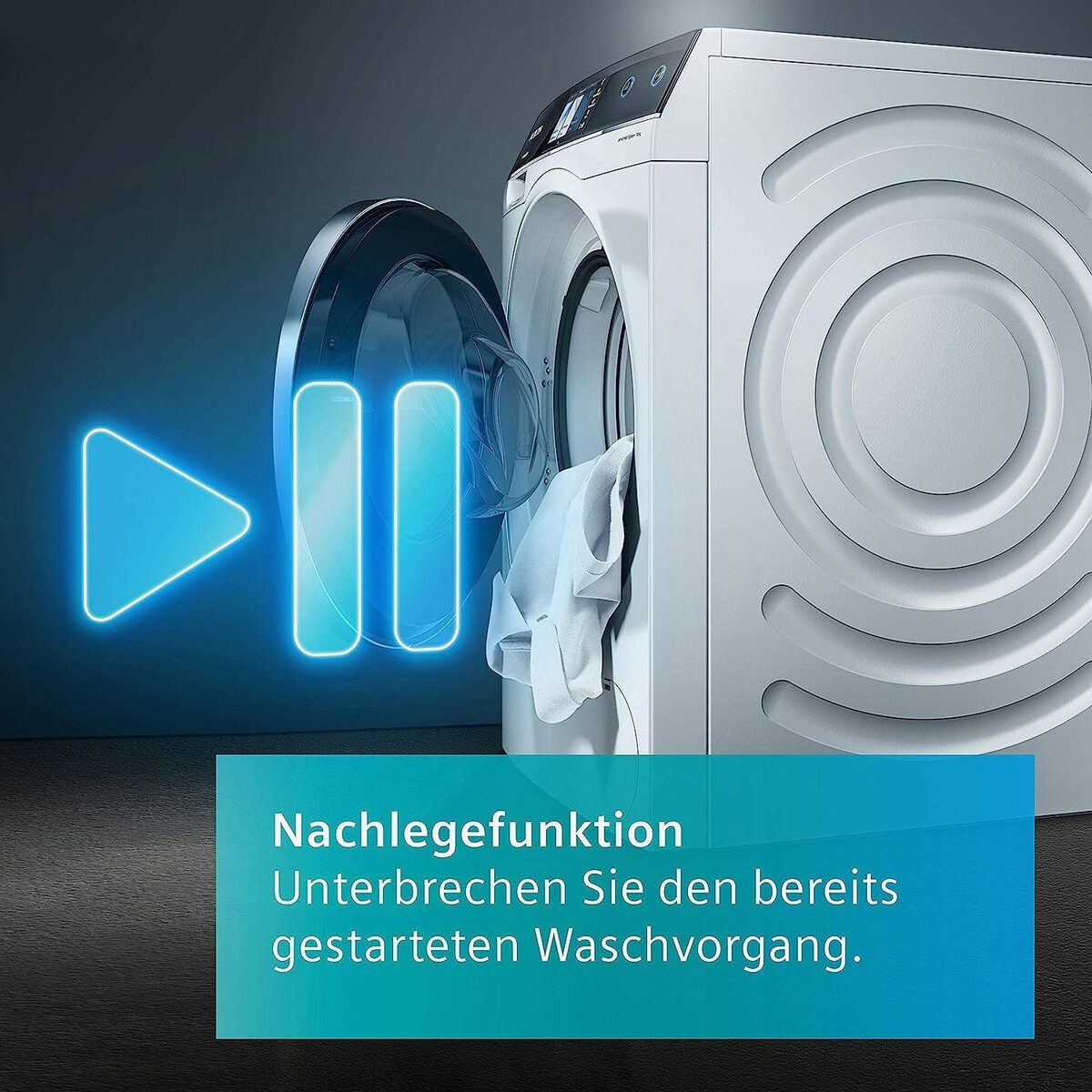 Bild 4 von SIEMENS Waschtrockner WN34A170, 8,00 kg, 5 kg, 1400 U/min, autoDry / iQDrive / Softtrommel / Aquastop