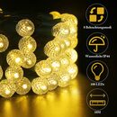 Bild 2 von Elegear LED-Lichterkette 10M 100LEDs Weihnachtsdeko Batterie, Kugel Lichterkette, 100-flammig, Timer 8 Modi