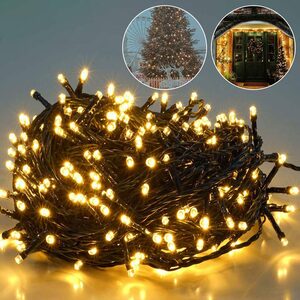 Salcar LED-Lichterkette 10m/15m/23m LED Lichterkette Außen Wasserdicht