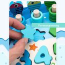 Bild 4 von GelldG Puzzle Holz-Puzzle mit Zahlen für Kinder, Montessori Spielzeug für Kinder, Puzzleteile