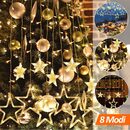 Bild 4 von Gimisgu LED-Lichterkette LED Lichterkette Sterne Lichtervorhang 138LEDs Xmas Fenster Deko IP44, 138-flammig