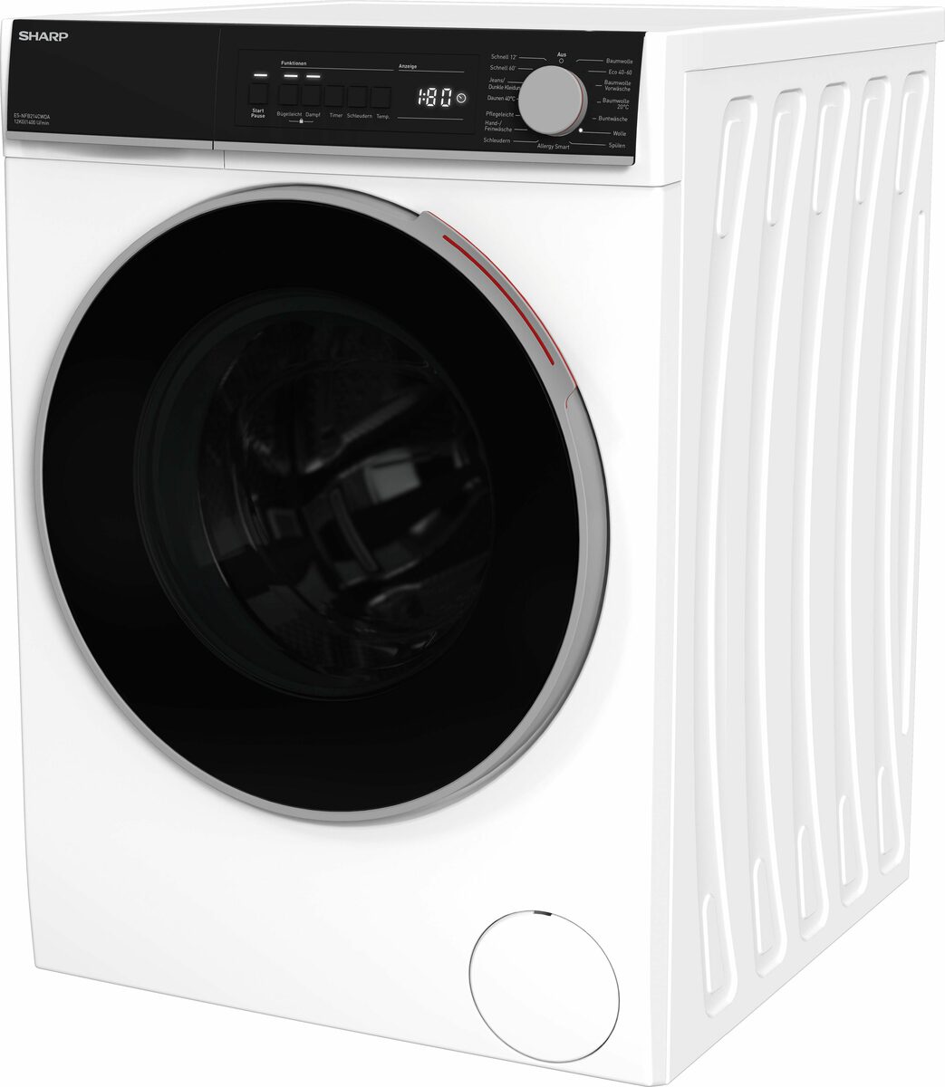 Bild 3 von Sharp Waschmaschine ES-NFB214CWDA-DE, 12 kg, 1400 U/min