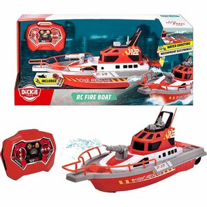 Dickie Toys RC-Boot RC Feuerwehr-Boot, RTR mit Wasserspritzfunktion