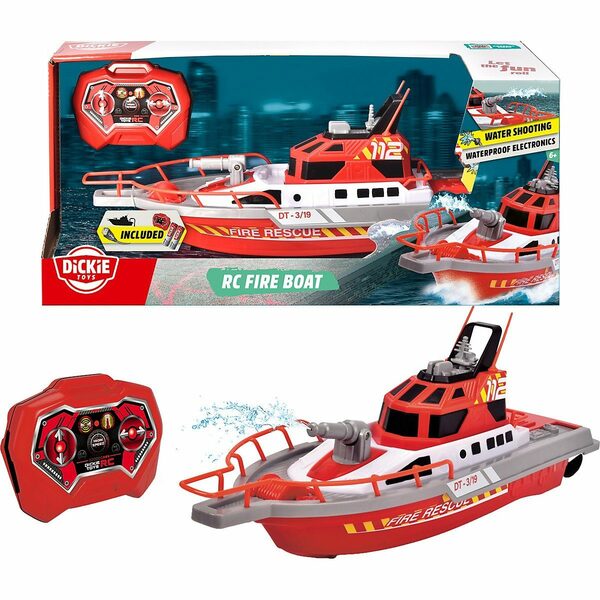 Bild 1 von Dickie Toys RC-Boot RC Feuerwehr-Boot, RTR mit Wasserspritzfunktion