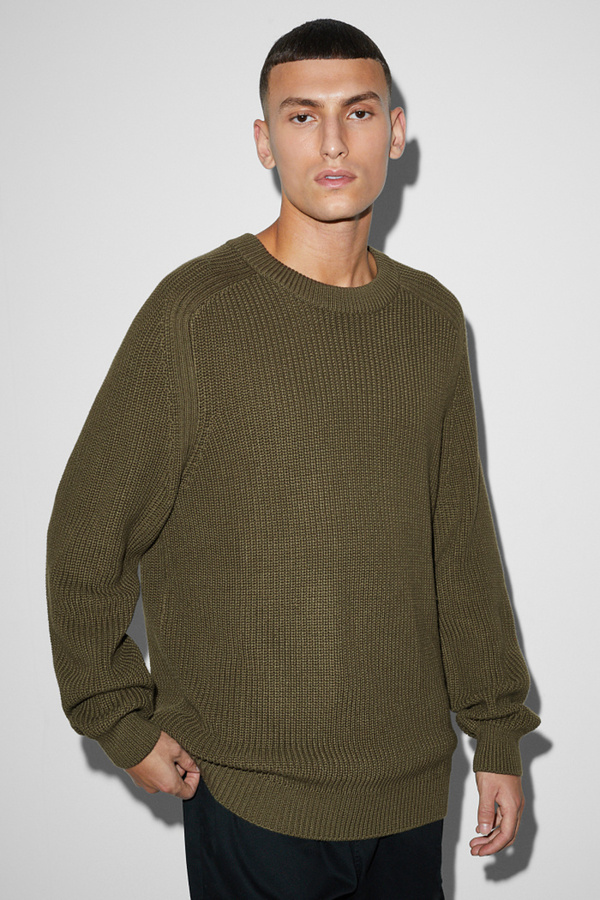 Bild 1 von C&A Pullover-gerippt, Grün, Größe: XS