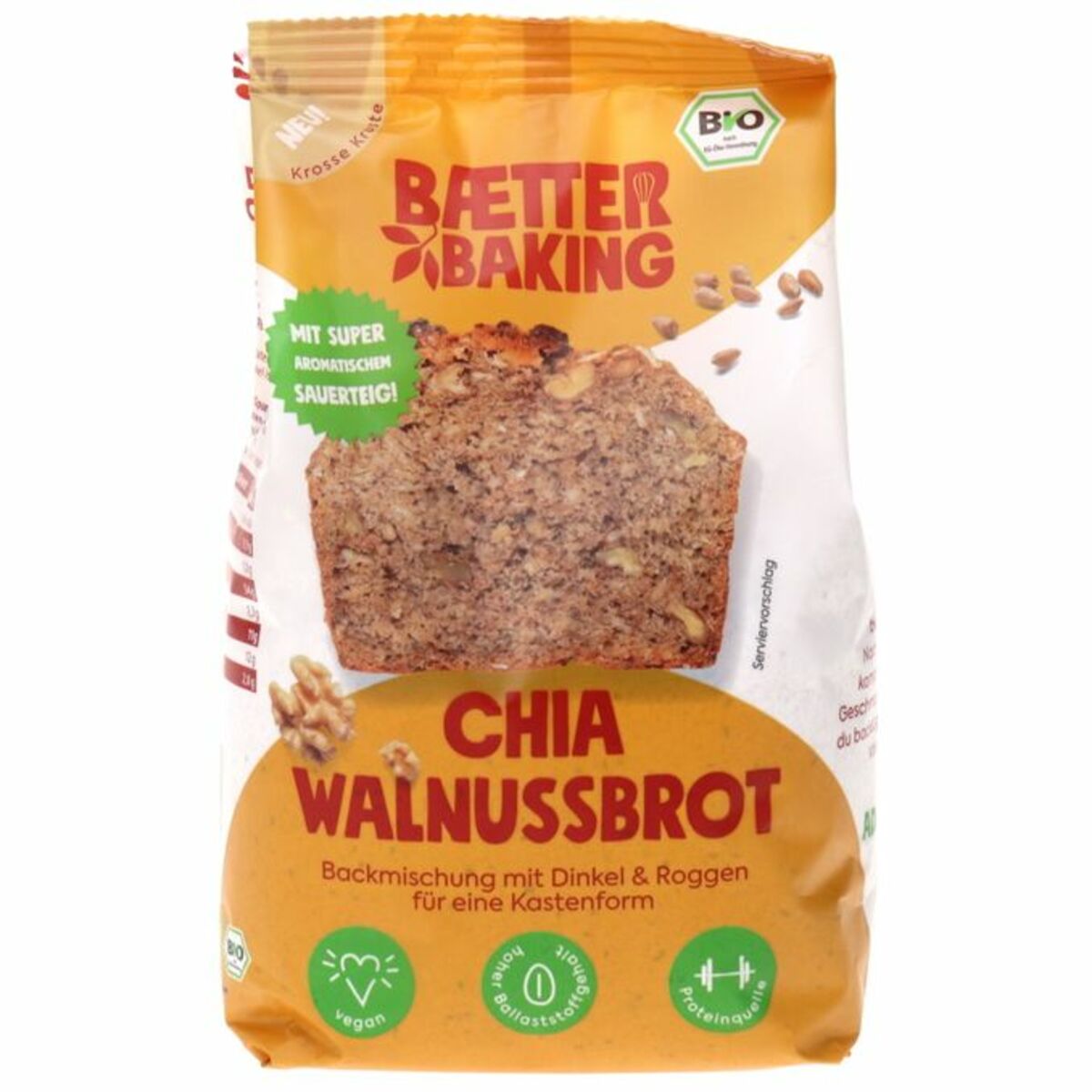Bild 1 von Baetter Baking BIO Brotbackmischung Chia-Walnussbrot
