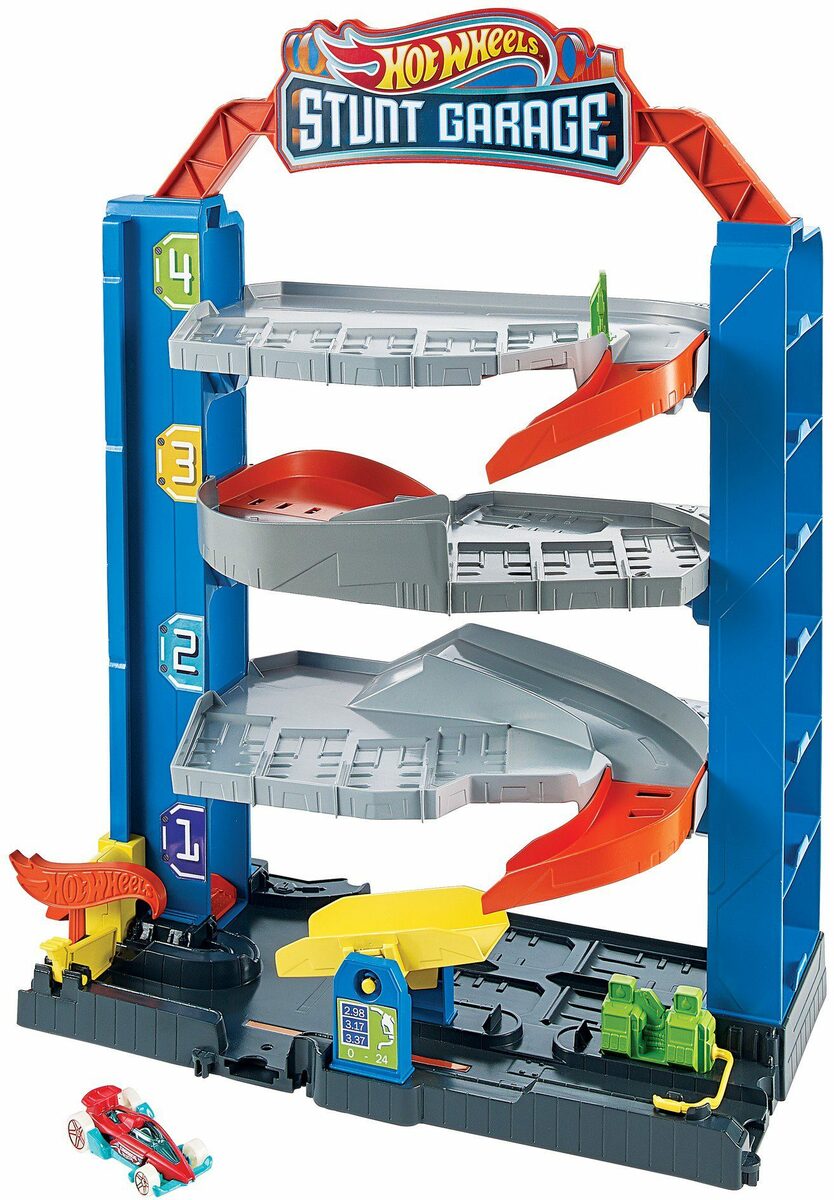 Bild 1 von Hot Wheels Spiel-Parkgarage Stunt-Garage Spielset, Parkhaus, inklusive 1 Spielzeugauto
