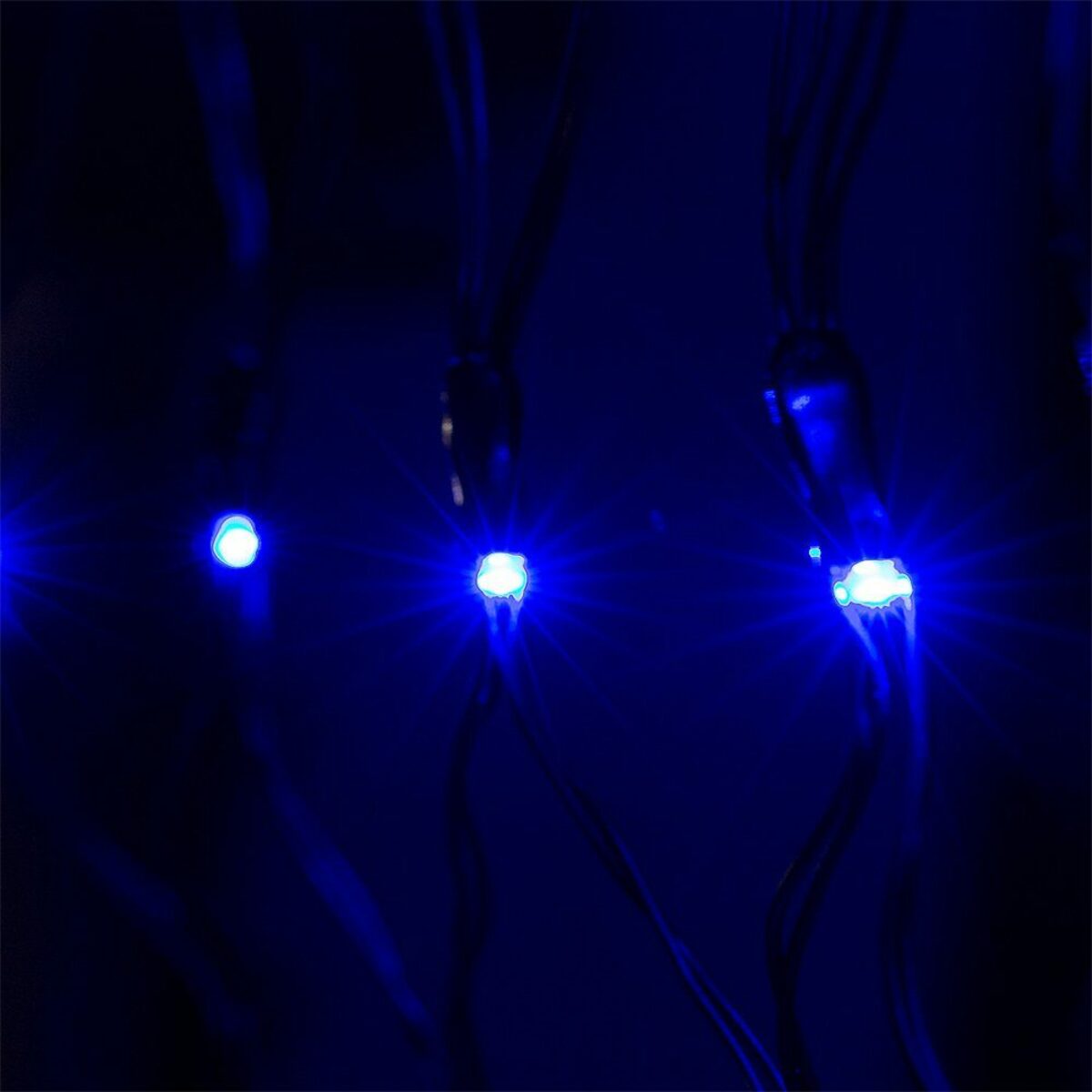 Bild 3 von monzana Lichterkette, Netzlichterkette 120x120cm 100 LED Blau Timer 8 Leuchtmodi
