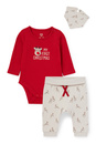 Bild 1 von C&A Rudolf-Baby-Weihnachts-Outfit-3 teilig, Rot, Größe: 56