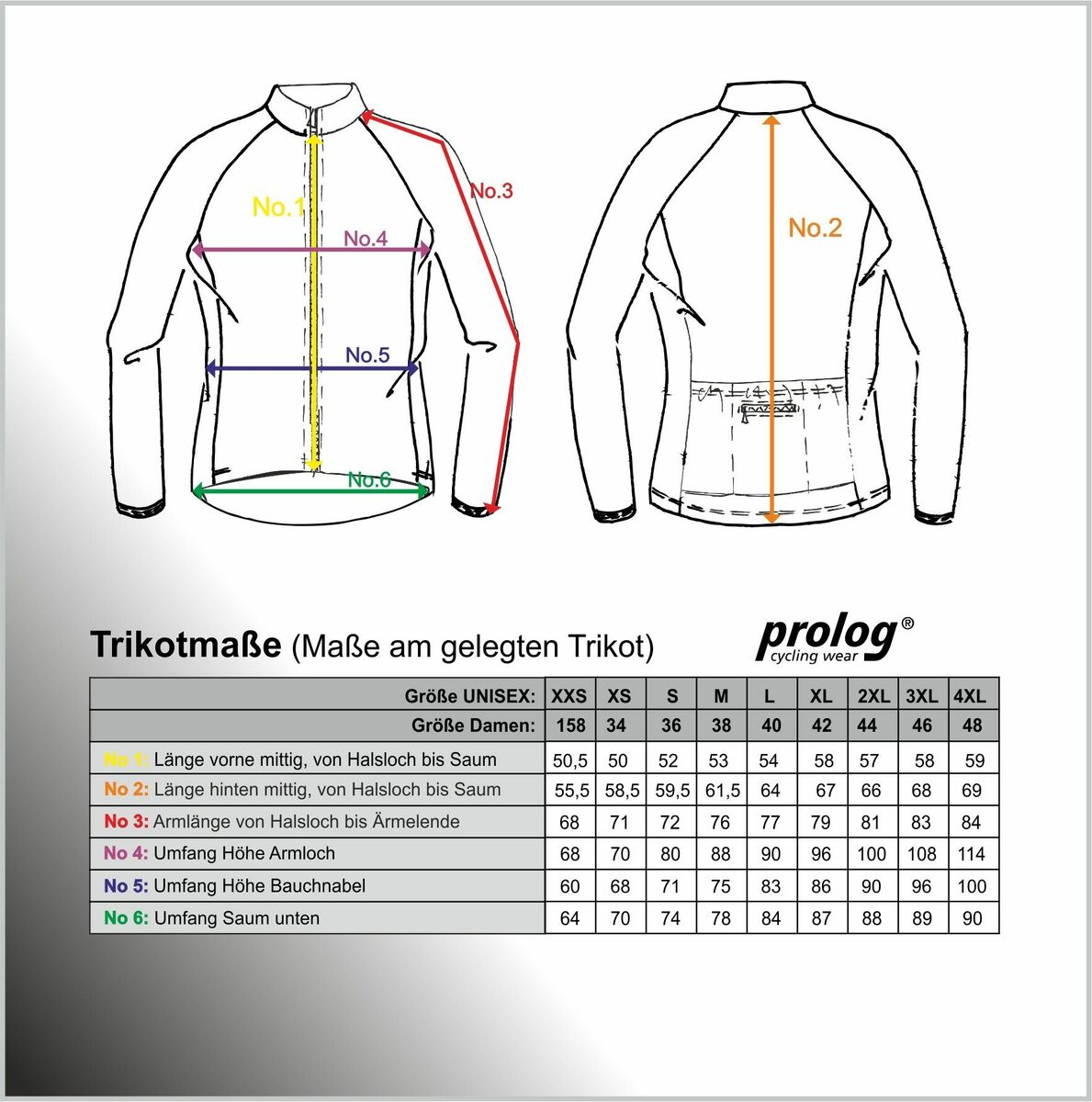 Bild 3 von prolog cycling wear Radtrikot Damen Fahrradtrikot langarm "Keep an eye on me" Schwarz, Rennradtrikot mit langem Arm XXS-4XL